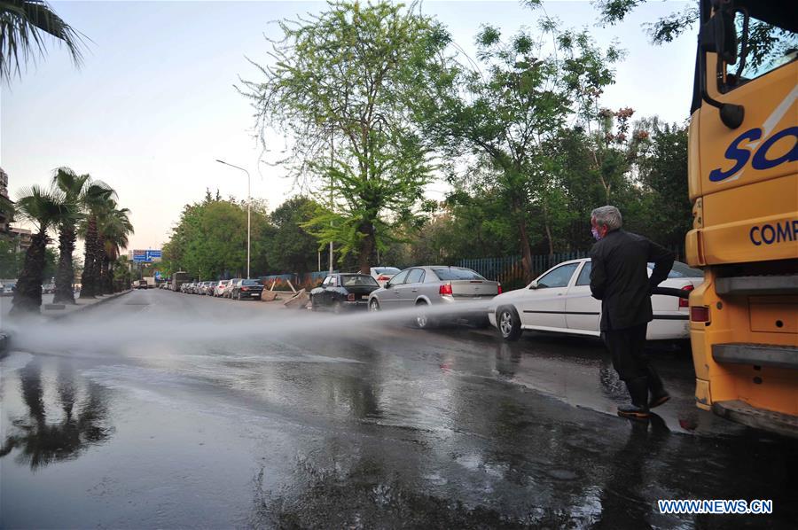 SYRIA-DAMASCUS-COVID19