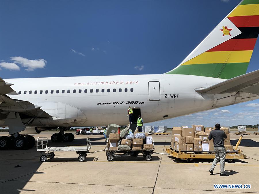 Zimbabwe takes delivery of medical supplies from China to fight COVID