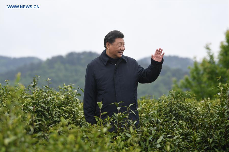 Xi Inspects Poverty Alleviation in NW China's Shaanxi Province