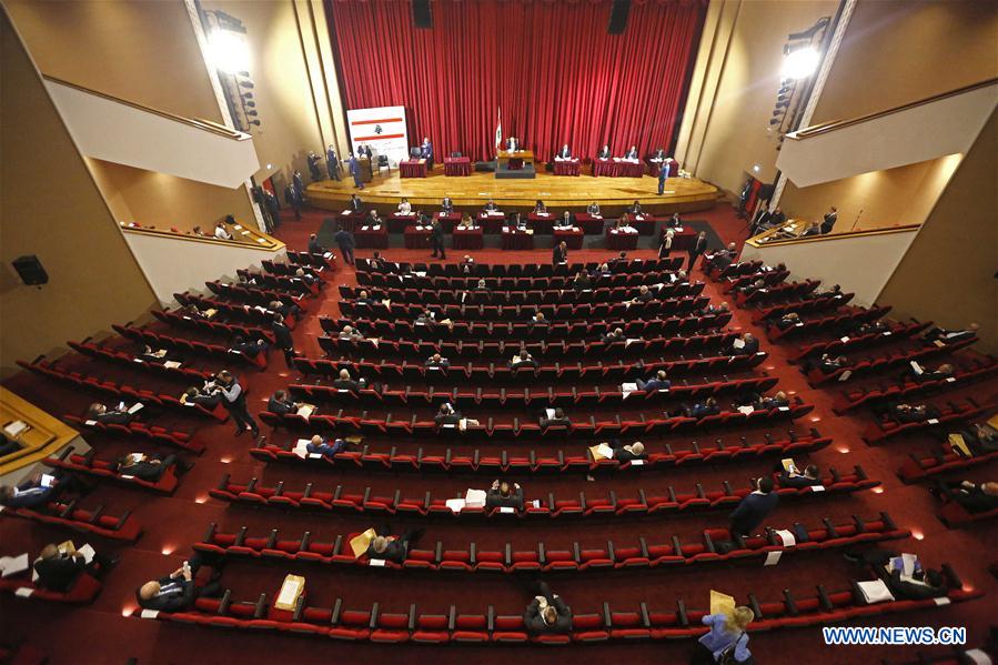 LEBANON-BEIRUT-COVID-19-PARLIAMENT SESSION