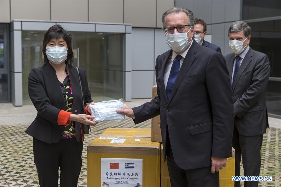 GREECE-ATHENS-CHINA-MASK DONATION-COVID-19