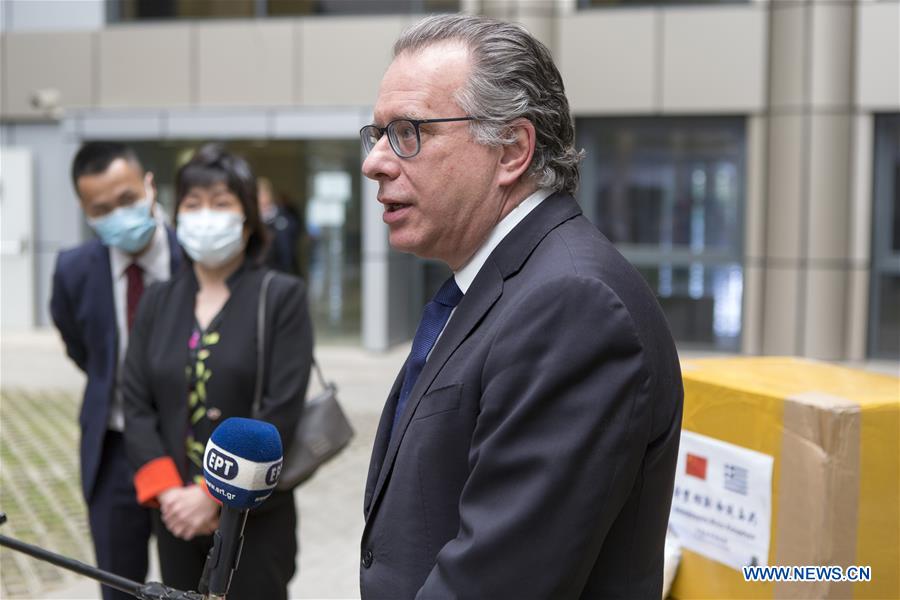 GREECE-ATHENS-CHINA-MASK DONATION-COVID-19