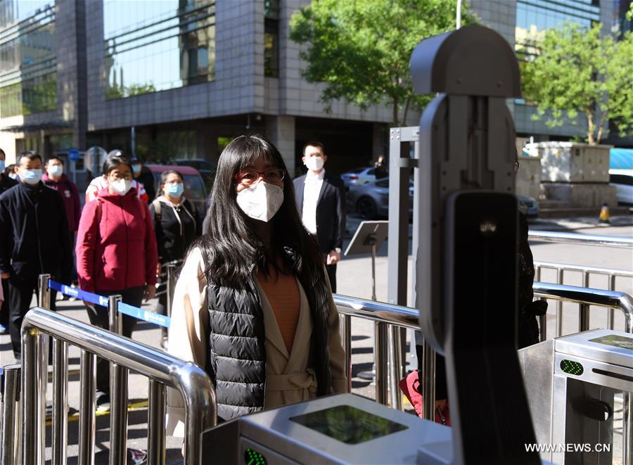 CHINA-BEIJING-EPIDEMIC PREVENTION AND CONTROL DRILL-SENIOR HIGH SCHOOL-REOPENING-PREPARATION (CN)