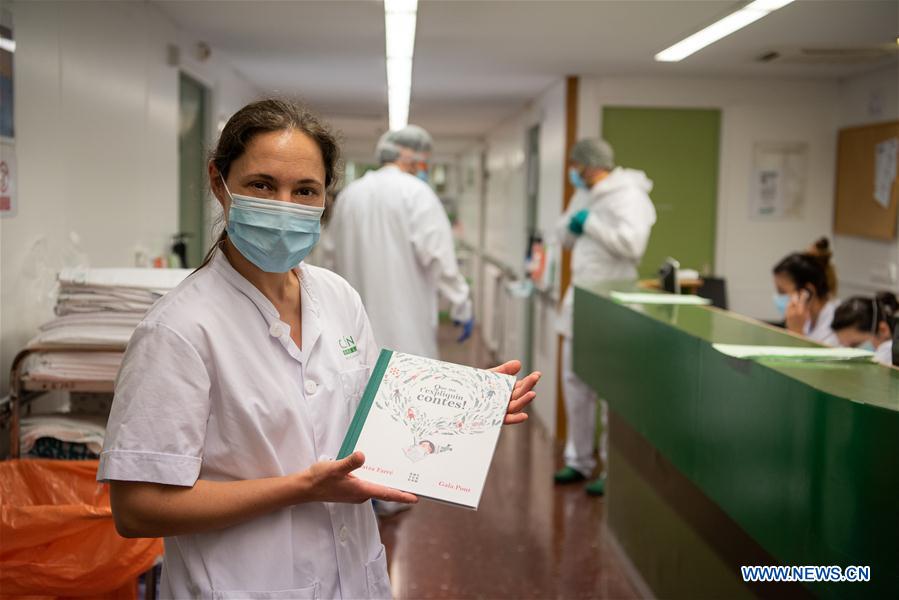 SPAIN-BARCELONA-HOSPITAL-SAINT GEORGE'S DAY