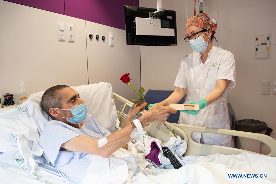 SPAIN-BARCELONA-HOSPITAL-SAINT GEORGE'S DAY