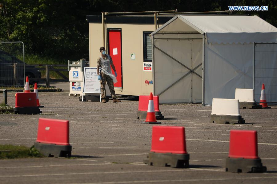 BRITAIN-CHESSINGTON-COVID-19-DRIVE-THROUGH FACILITY
