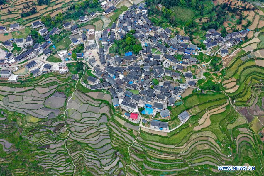 CHINA-GUIZHOU-DANZHAI-TERRACED FIELD-SCENERY (CN)