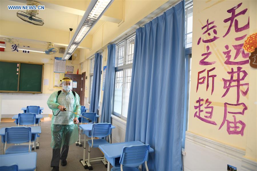 CHINA-GUANGDONG-GUANGZHOU-CAMPUS-EPIDEMIC-PREVENTION (CN)