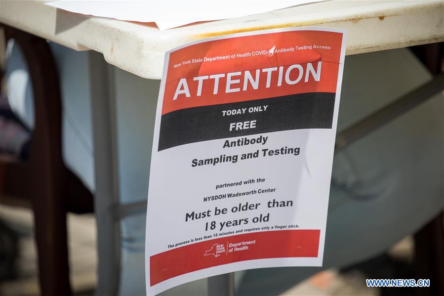 U.S.-NEW YORK-COVID-19-ANTIBODY TESTING