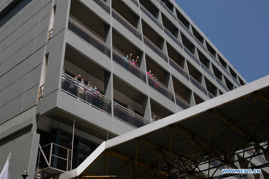 GREECE-ATHENS-TRUCK-TOP CONCERT-COVID-19 LOCKDOWN