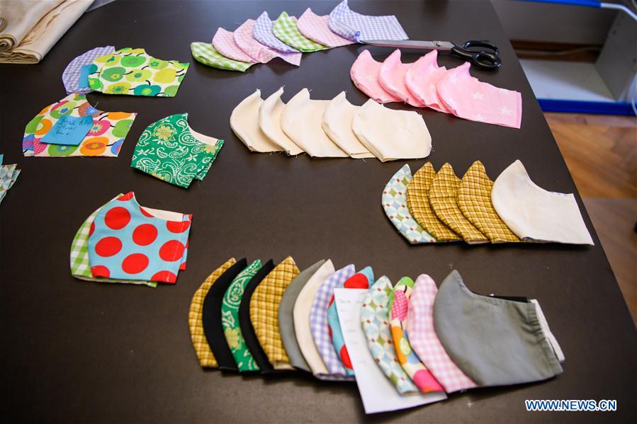 GERMANY-TRAUNSTEIN-COVID-19-TAILOR-SELF-MADE FACE MASKS