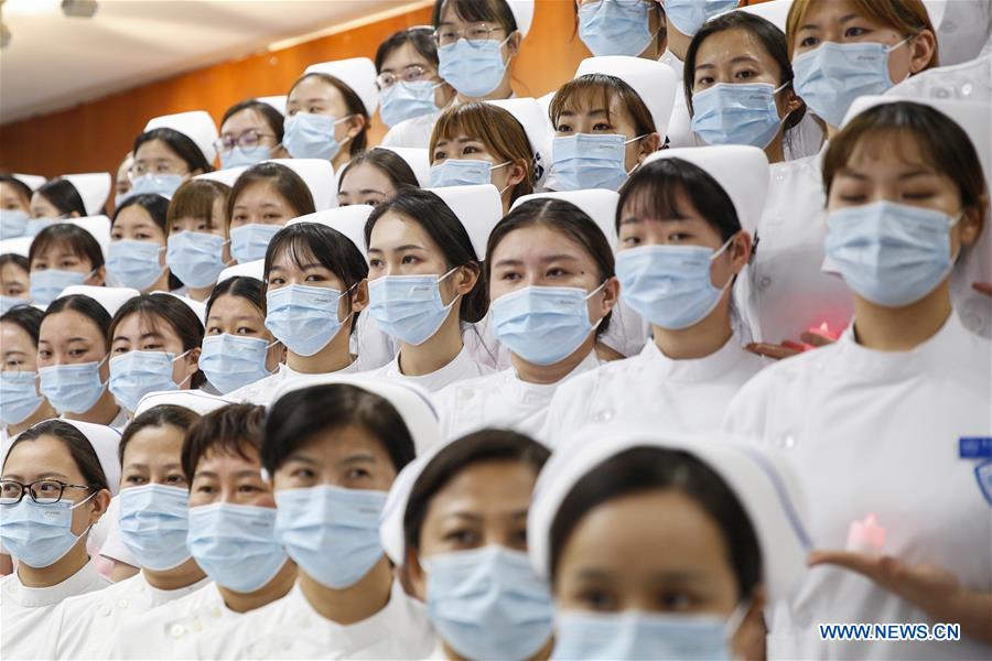 Newly Recruited Nurses Attend Capping Ceremony in Beijing