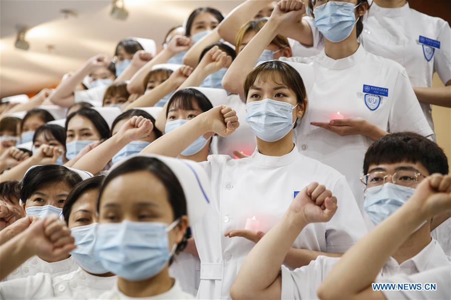CHINA-BEIJING-HOSPITAL-NURSES-CAPPING CEREMONY (CN)