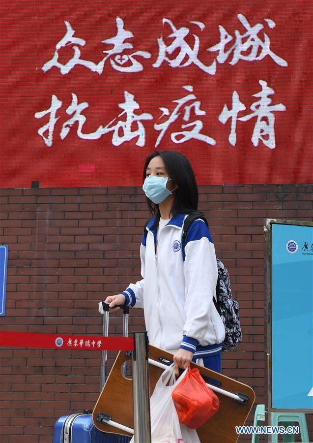 CHINA-GUANGZHOU-COVID-19-SCHOOL-GRADUATING CLASSES-RESUMPTION (CN)