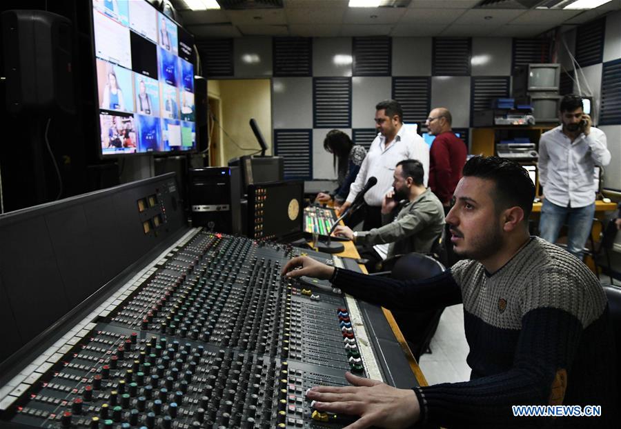 SYRIA-DAMASCUS-EDUCATION-TV