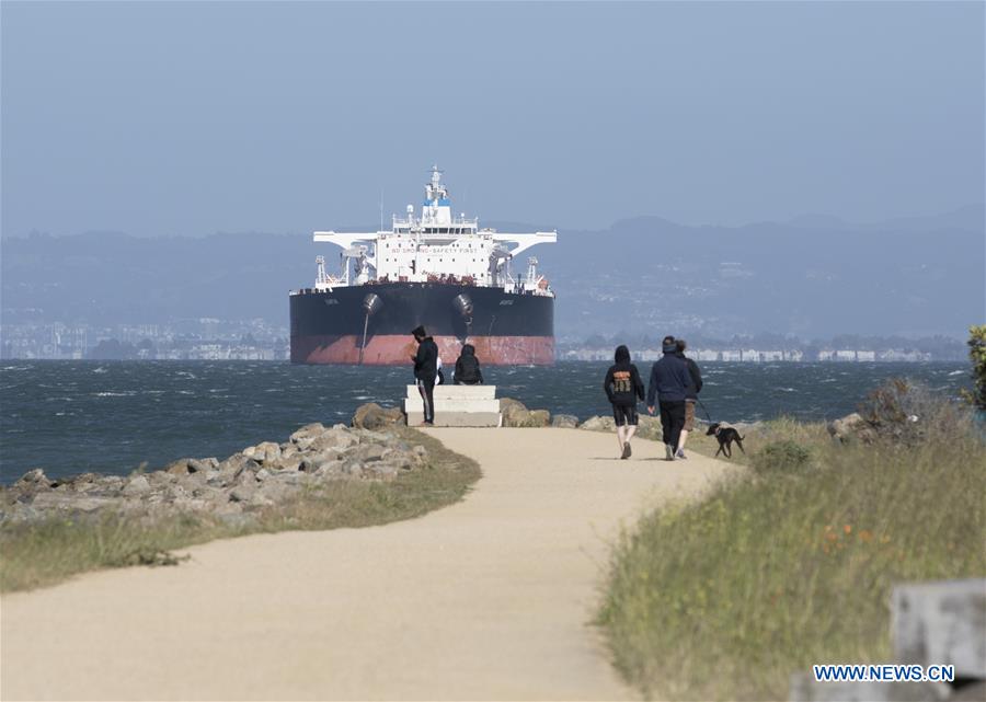 U.S.-SAN FRANCISCO-COVID-19-OIL TANKER
