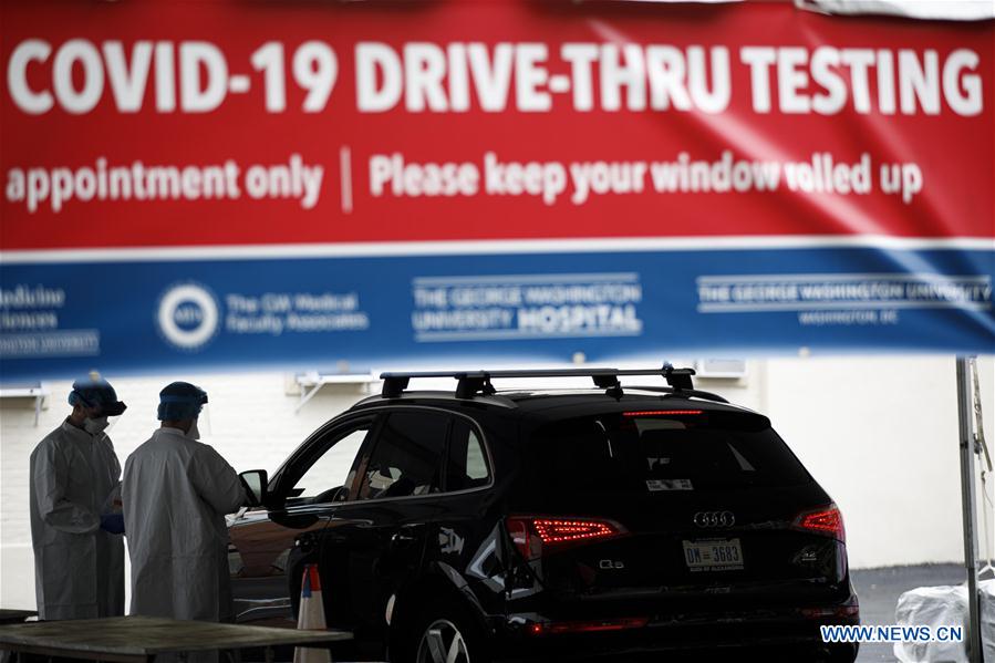  U.S.-WASHINGTON D.C.-COVID-19-DRIVE-THRU TESTING