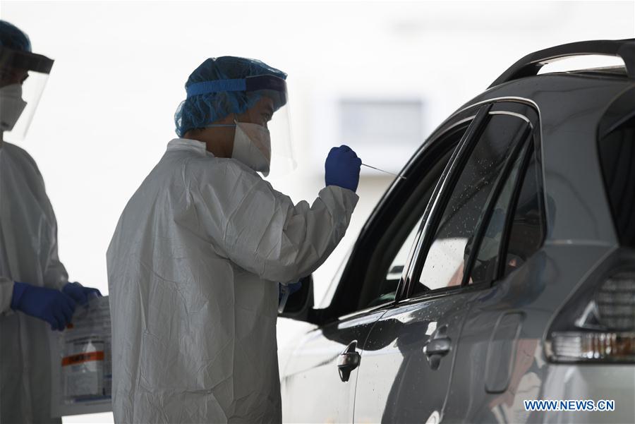 U.S.-WASHINGTON D.C.-COVID-19-DRIVE-THRU TESTING