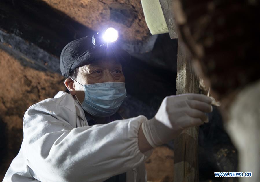 CHINA-NINGXIA-GUYUAN-XUMISHAN GROTTOES-MURALS-RESTORATION (CN)