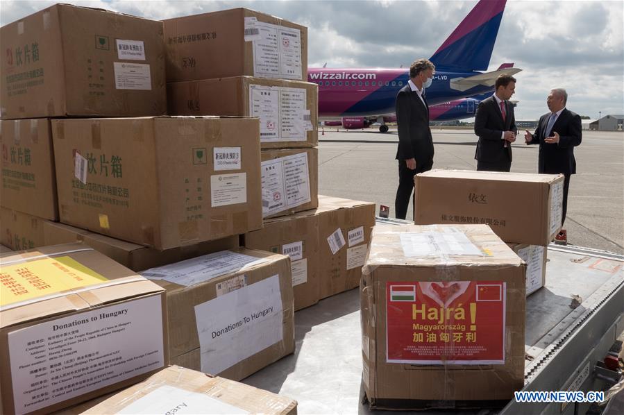 HUNGARY-BUDAPEST-COVID-19-CHINA-MEDICAL SUPPLIES-DONATIONS