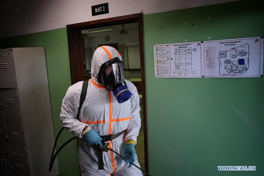PORTUGAL-LISBON-COVID-19-DISINFECTION