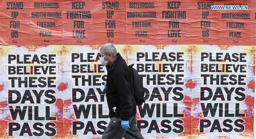 BRITAIN-LONDON-COVID-19-POSTER