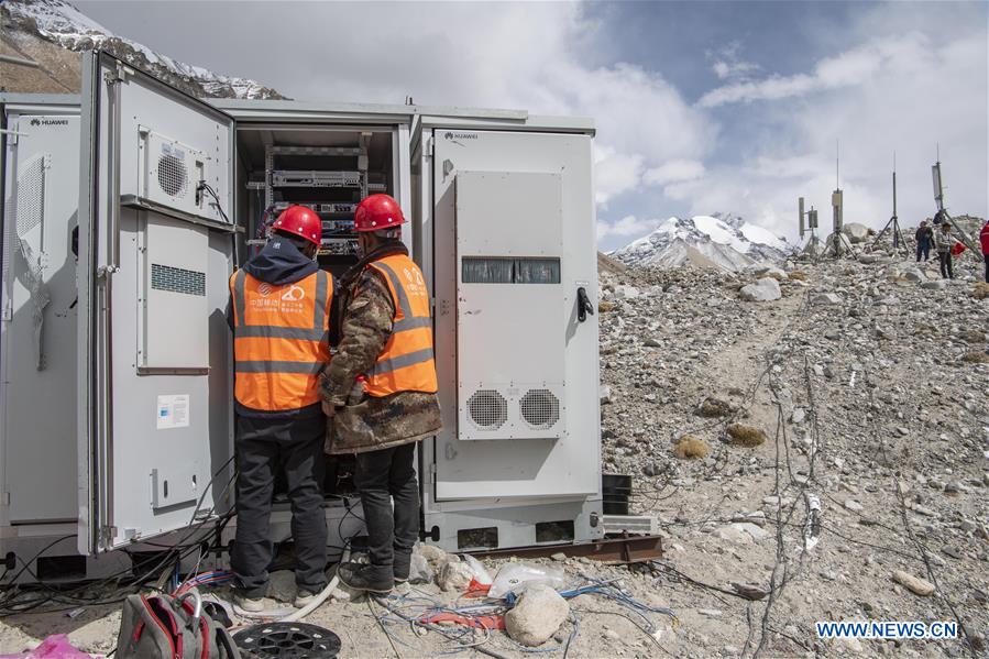 (InTibet)CHINA-TIBET-MOUNT QOMOLANGMA-5G BASE STATION (CN)