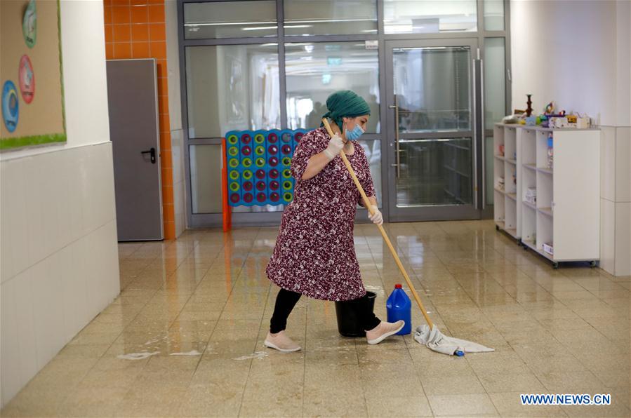 ISRAEL-RISHON LETSIYON-COVID-19-SCHOOL DISINFECTION