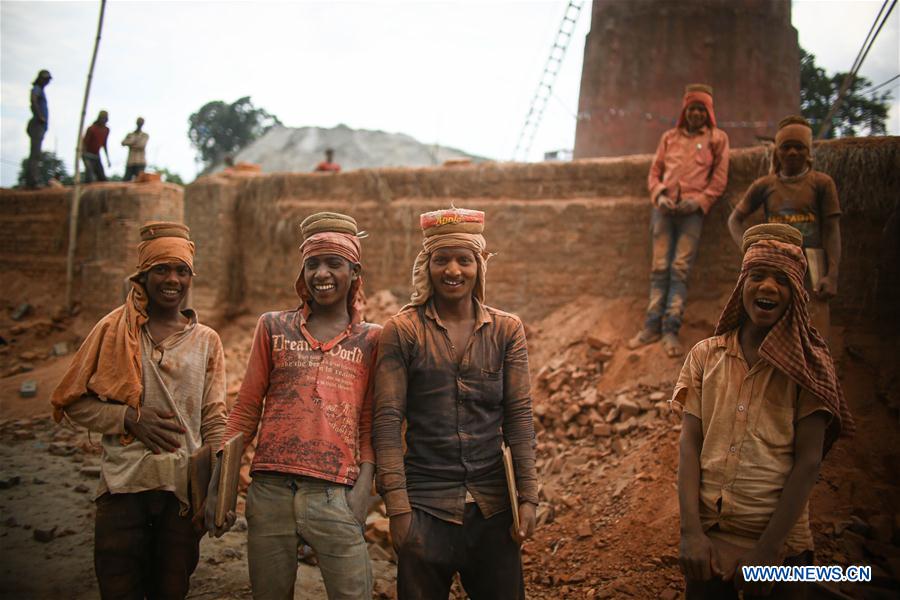 NEPAL-BHAKTAPUR-LABOR DAY-BRICK FACTORY