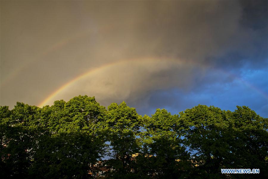 BRITAIN-LONDON-RAINBOW
