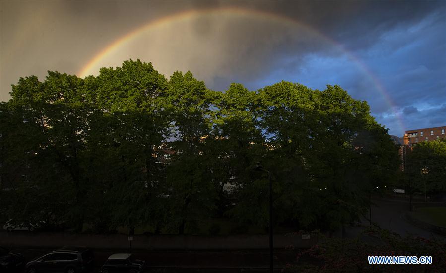 BRITAIN-LONDON-RAINBOW