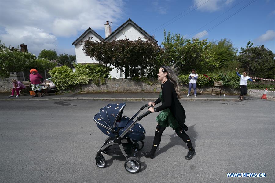 BRITAIN-PRESTATYN-COVID-19-STREET MARATHON