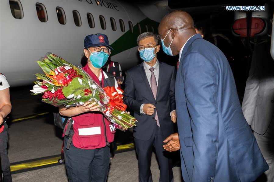 COTE D'IVOIRE-ABIDJAN-COVID-19-CHINESE MEDICAL TEAM-EXPERTS-ARRIVAL