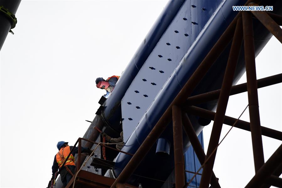 CHINA-ANHUI-HEFEI-TIED-ARCH BRIDGE-CONSTRUCTION (CN)