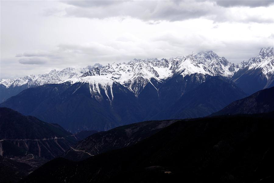 CHINA-TIBET-MANGKAM-SNOW MOUNTAIN-SCENERY (CN)