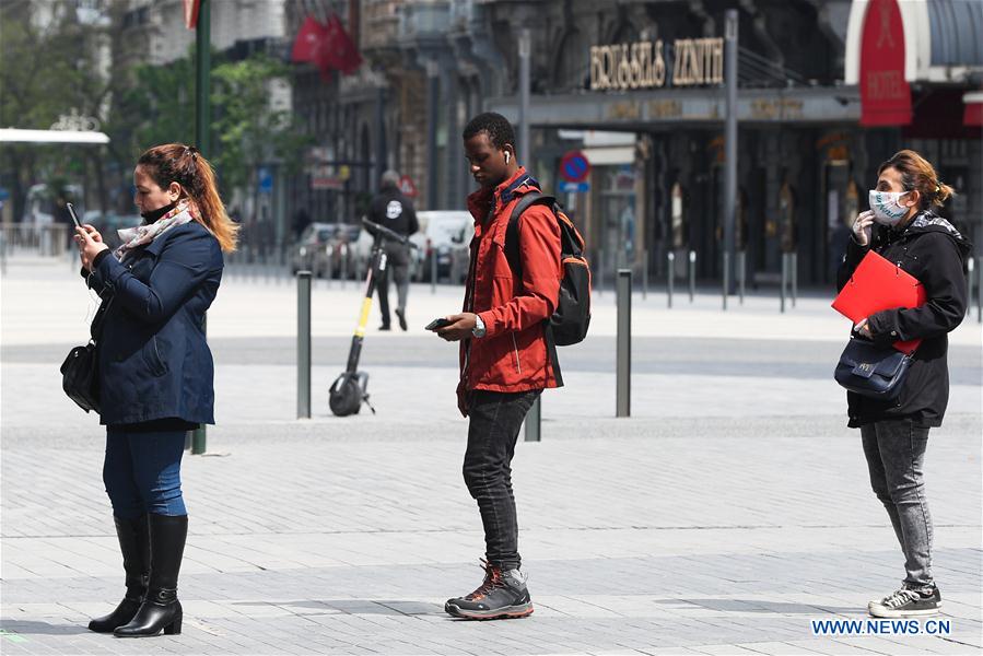 BELGIUM-BRUSSELS-CORONAVIRUS-DECONFINEMENT-FIRST PHASE