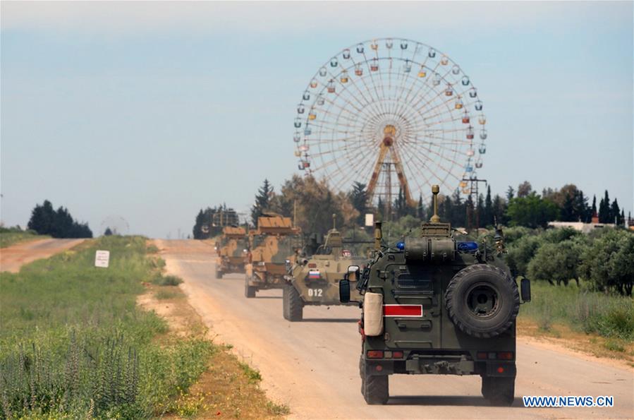 SYRIA-IDLIB-TURKEY-RUSSIA-JOINT PATROL