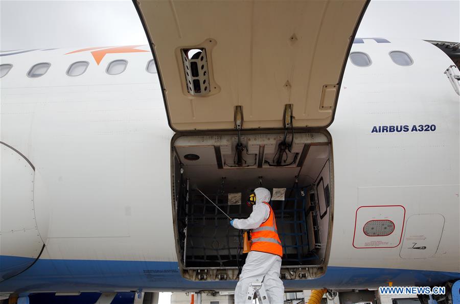 ISRAEL-BEN GURION AIRPORT-COVID-19-DISINFECTION