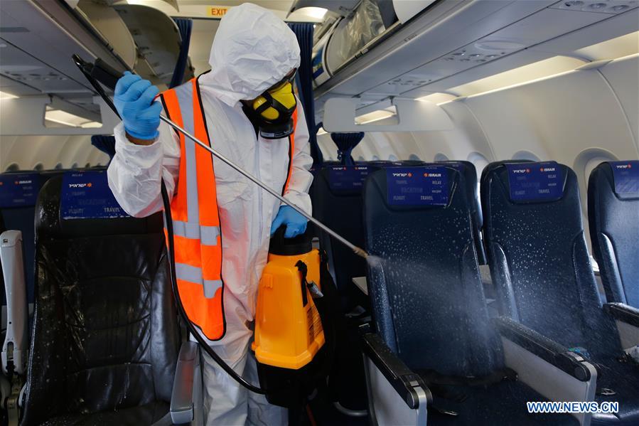 ISRAEL-BEN GURION AIRPORT-COVID-19-DISINFECTION