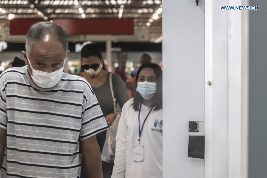 BRAZIL-SAO PAULO-COVID-19-SUBWAY