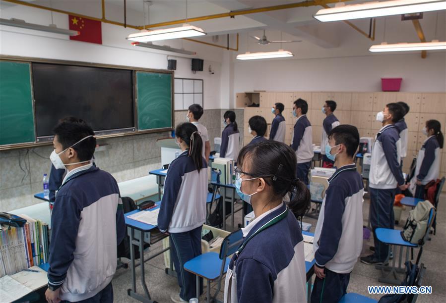 Final-Year High School Students in Wuhan Resume Classes