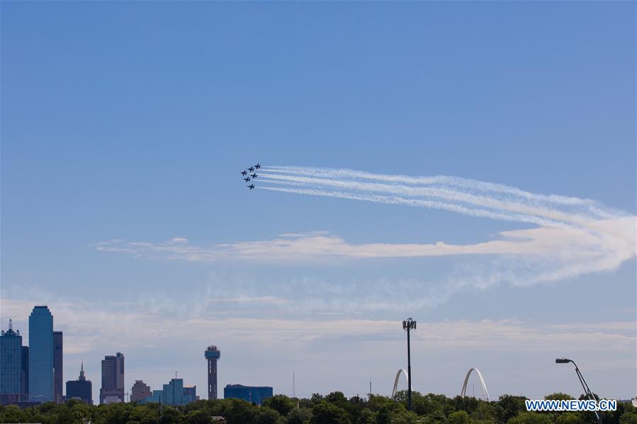 U.S.-TEXAS-DALLAS-COVID-19-FLYOVER