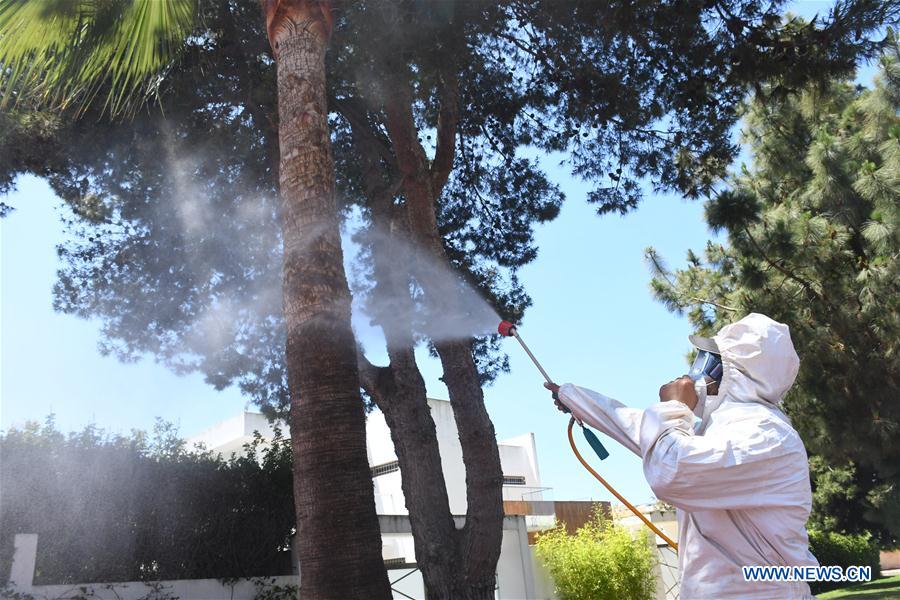 MOROCCO-RABAT-COVID-19-DISINFECTION