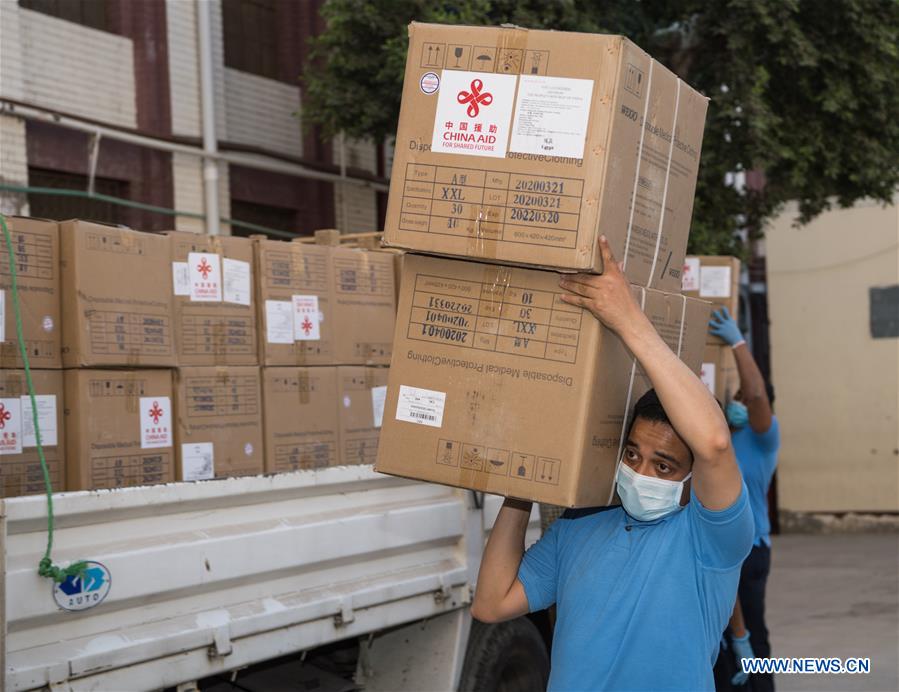 EGYPT-CAIRO-CHINA-MEDICAL AID-COVID-19