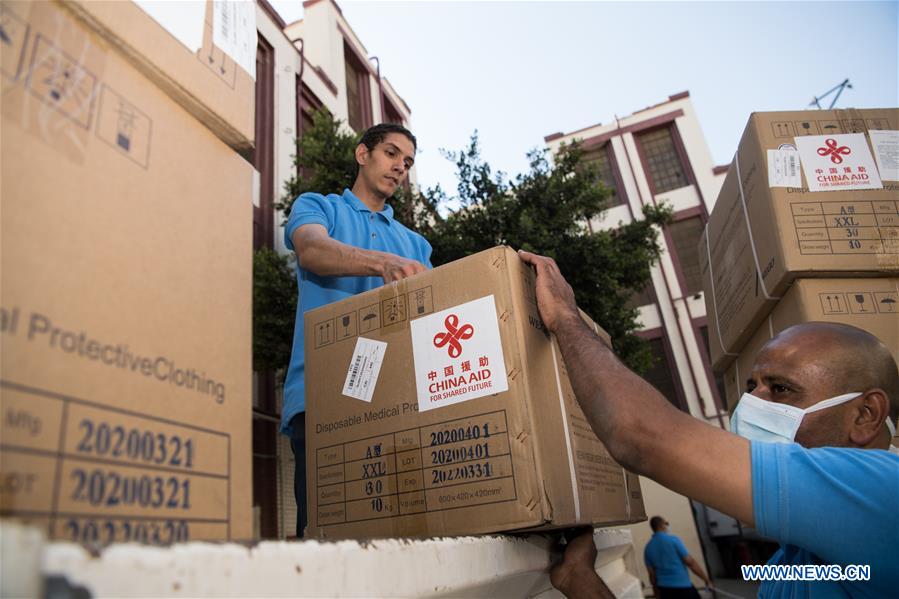 EGYPT-CAIRO-CHINA-MEDICAL AID-COVID-19