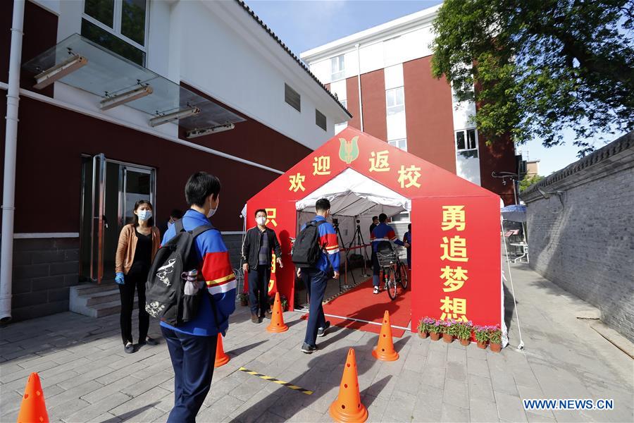 #CHINA-BEIJING-COVID-19-SCHOOL-FINAL YEAR STUDENTS-RESUMPTION (CN)