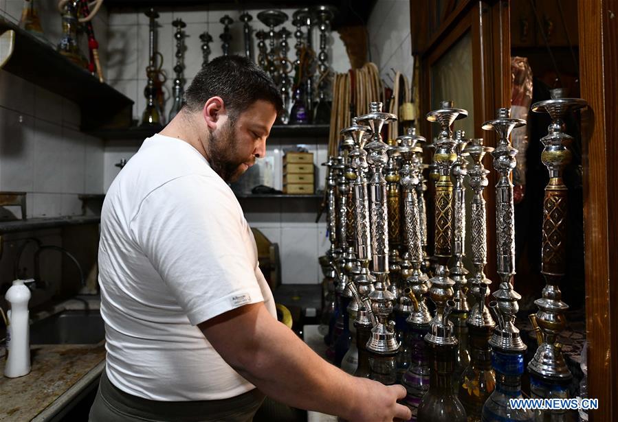 SYRIA-DAMASCUS-AL-NOFARA CAFE