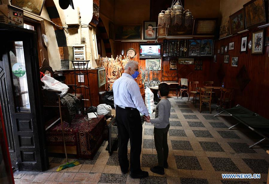 SYRIA-DAMASCUS-AL-NOFARA CAFE