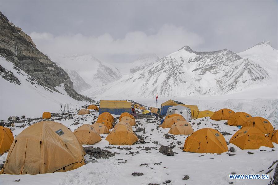 (InTibet) CHINA-TIBET-MOUNT QOMOLANGMA-REMEASUREMENT-ADVANCE CAMP (CN)