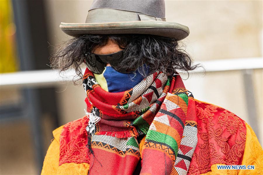 People wear face mask in Berlin, Germany Xinhua English.news.cn